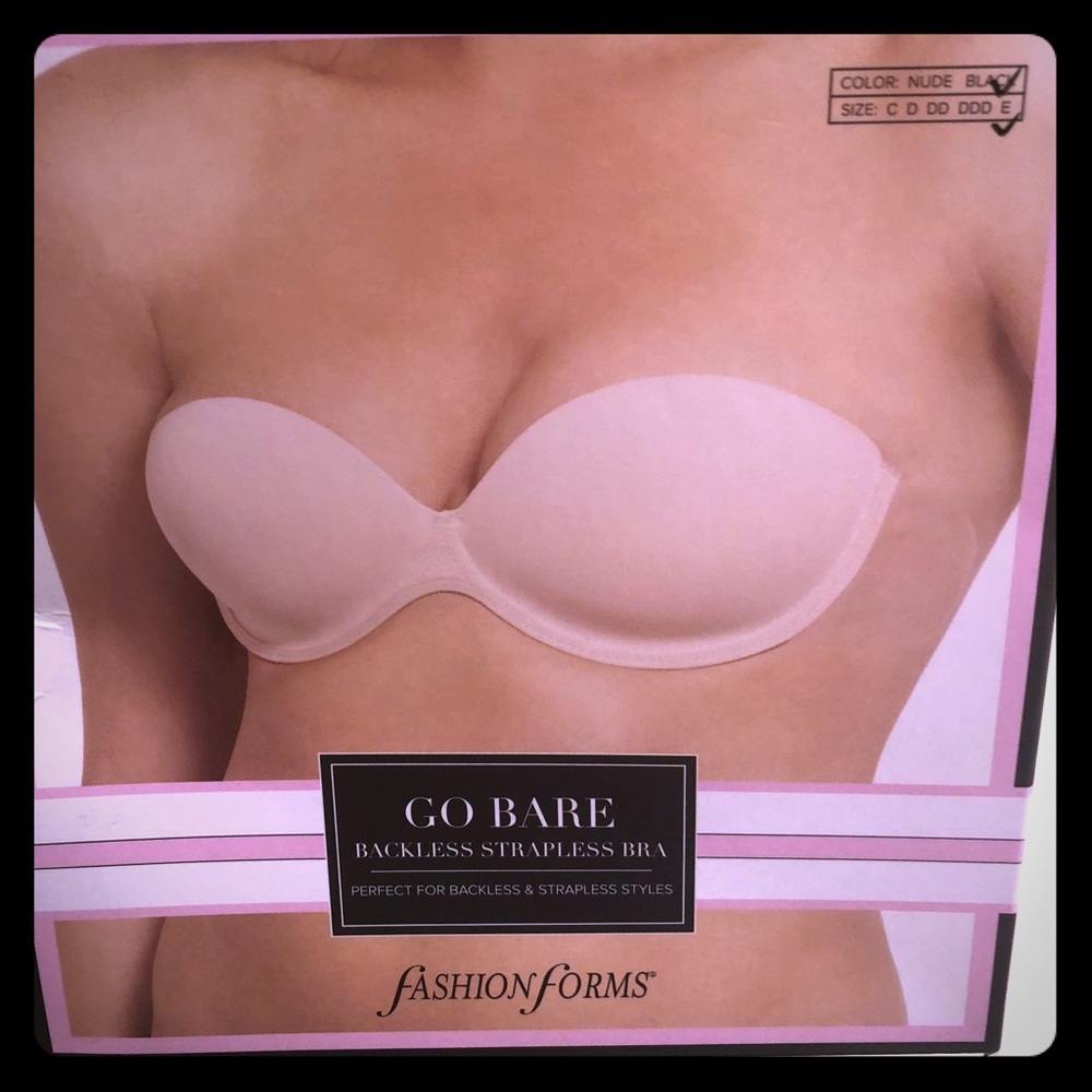 DDD Backless, Strapless Bra Black